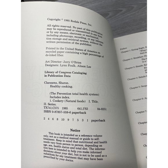 Vintage Healthy Cooking Cookbook with Over 250 Recipes by Sharon Claessens 1985 - Picture 6 of 9